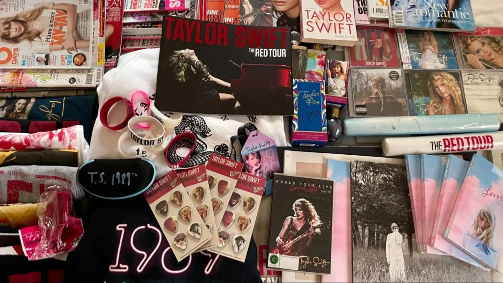 It becomes a sign of a 'superfan' to own merch across eras, like with Taylor Swift's many albums. (Credit: Megan Kwek, TheSmartLocal)